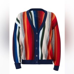 The Great. Varsity striped cardigan size 00